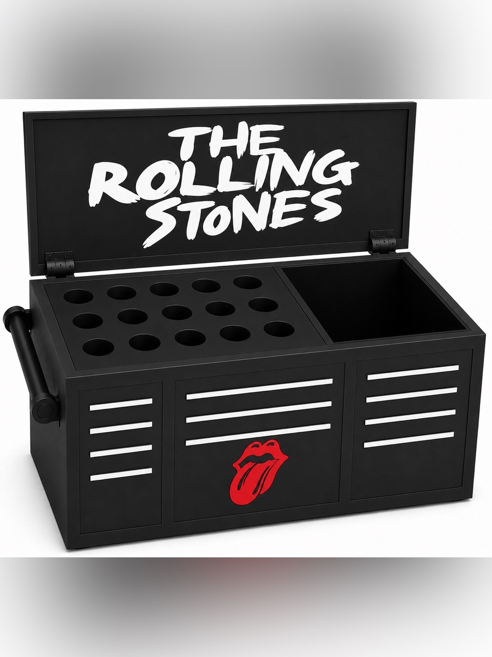 The Rolling Stones Mini Toolbox Pen And Trinket Holder Desk Top Organizer